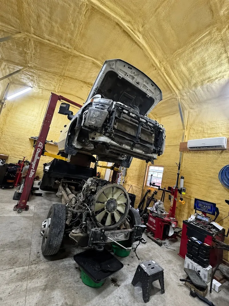Diesel truck diagnostic and repair work in the High Torque Diesel & Auto shop